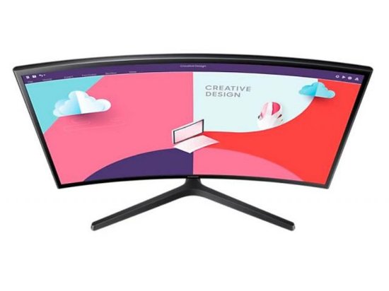 Monitor 27" SAMSUNG LS27C366EAUXEN, FHD, VA, 75Hz, 4ms, 250cd/m2, FreeSync, ukrivljen, črni