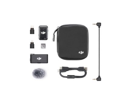 Mikrofon DJI Mic 2 (1 TX + 1 RX), bežični, crni