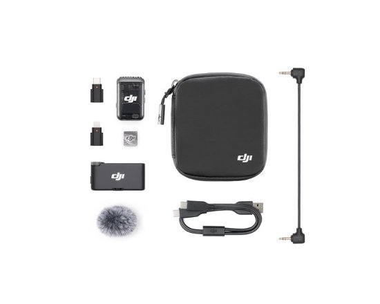 Mikrofon DJI Mic 2 (1 TX + 1 RX), bežični, crni
