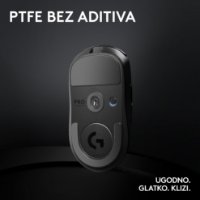 Miška LOGITECH Pro X Superlight 2, brezžična, optična, 32000dpi, črna, USB