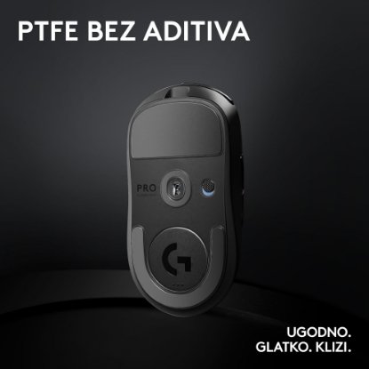Miška LOGITECH Pro X Superlight 2, brezžična, optična, 32000dpi, črna, USB