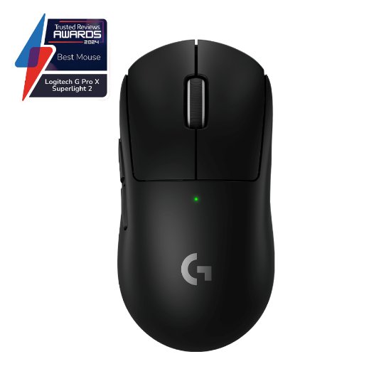 Miška LOGITECH Pro X Superlight 2, brezžična, optična, 32000dpi, črna, USB