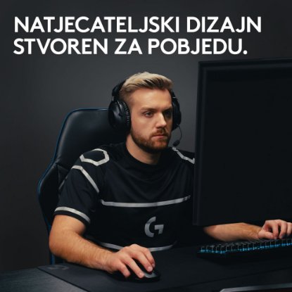 Miška LOGITECH Pro X Superlight 2, brezžična, optična, 32000dpi, črna, USB