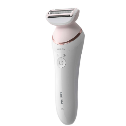 Epilator PHILIPS BRE730/10, za mokro in suho uporabo, 7 nastavkov, bel