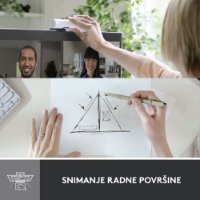 Web kamera LOGITECH Brio 500, bela