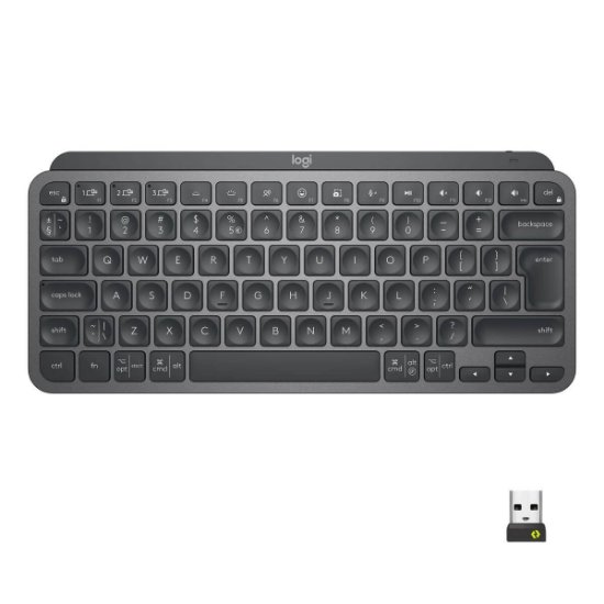 Tipkovnica LOGITECH MX Keys mini, brezžična, BT, siva