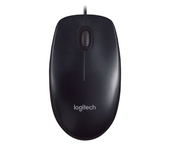 Miška LOGITECH M90, optična, črna