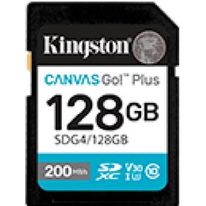 Pomnilniška kartica KINGSTON Canvas Go! Plus SDG4/128GB, SDXC 128GB, Class 10, UHS-I