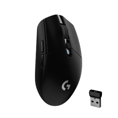Miška LOGITECH Gaming G305 Lightspeed, brezžična, optična, 12000dpi, črna, USB