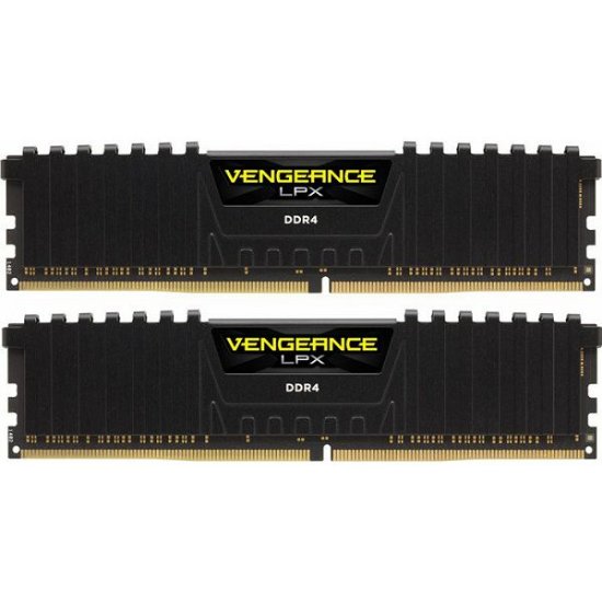 RAM pomnilnik PC-25600, 16GB, CORSAIR CMK16GX4M2B3200C16 Vengeance LPX Black, DDR4 3200Mhz, 2x8GB kit