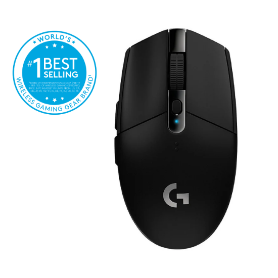 Miška LOGITECH Gaming G305 Lightspeed, brezžična, optična, 12000dpi, črna, USB