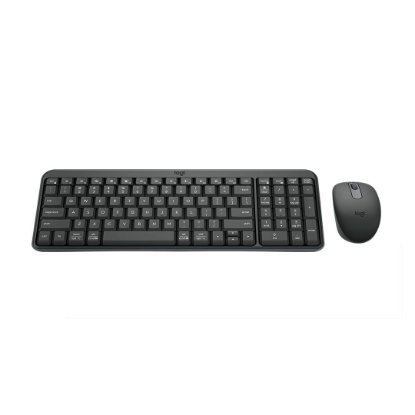 Tipkovnica + miška LOGITECH MK250 Compact Bluetooth komplet, brezžična, črna