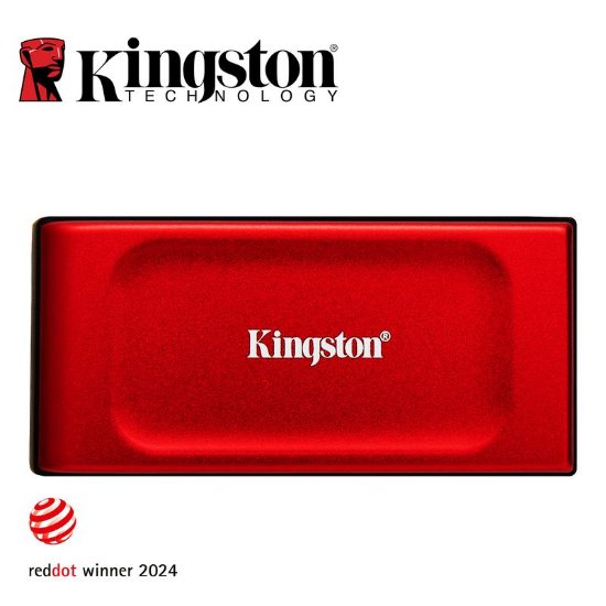 Zunanji SSD 2TB KINGSTON XS1000R, SXS1000R/2000G, 1050/1000 MB/s, USB3.2, rdeči