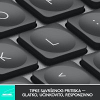 Tipkovnica LOGITECH MX Keys mini, brezžična, BT, siva
