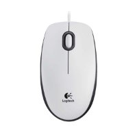 Miška LOGITECH M100, USB, bela