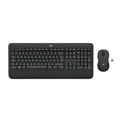Tipkovnica + miška LOGITECH MK545 Advanced Combo, brezžična, črna, Unifying receiver USB