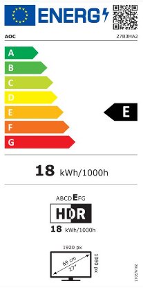 Monitor 27" AOC 27B3HA2, FHD, IPS, 100Hz, 4ms, 250cd/m2, zvočniki, črni