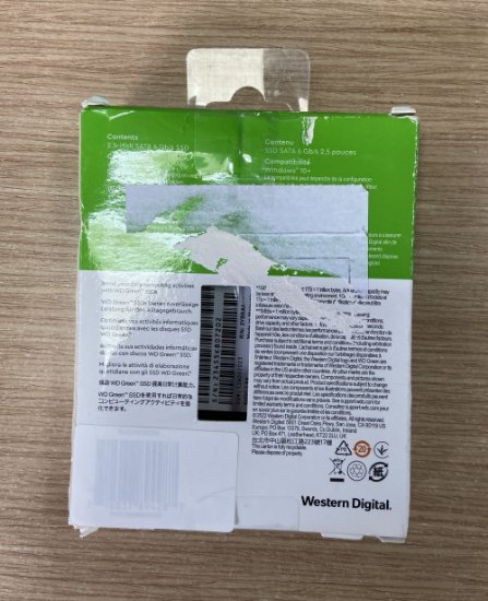 OPEN BOX - SSD 240 GB WESTERN DIGITAL Green, WDS240G3G0A, SATA 3, 2.5", 545 MB/s