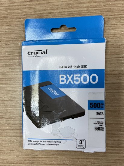 OPEN BOX - SSD 500GB CRUCIAL BX500, CT500BX500SSD1, SATA3, 2.5", maks do 550/500 MB/s