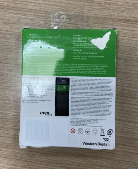 OPEN BOX - SSD 2TB WESTERN DIGITAL Green SN3000, WDS200T4G0E, M.2 NVMe, 5000/4200 MB/s