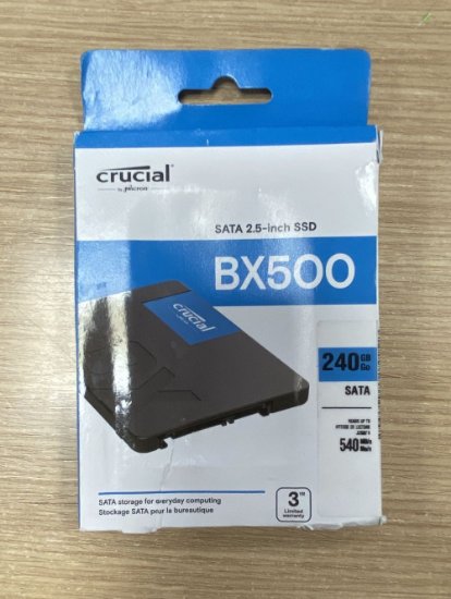 OPEN BOX - SSD 240GB CRUCIAL BX500, CT240BX500SSD1, SATA3, 2.5", maks do 540/500 MB/s