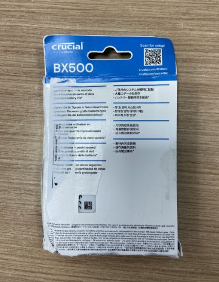 OPEN BOX - SSD 1TB CRUCIAL BX500, CT1000BX500SSD1, SATA 3, 2.5", maks do 540/500 MB/s