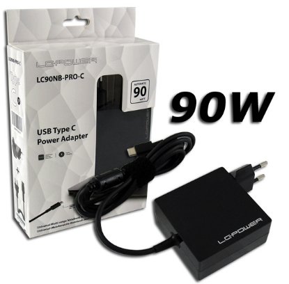 Napajalnik za prenosnik LC POWER LC-NB-PRO-90-C, USB-C, 90W, univerzalni