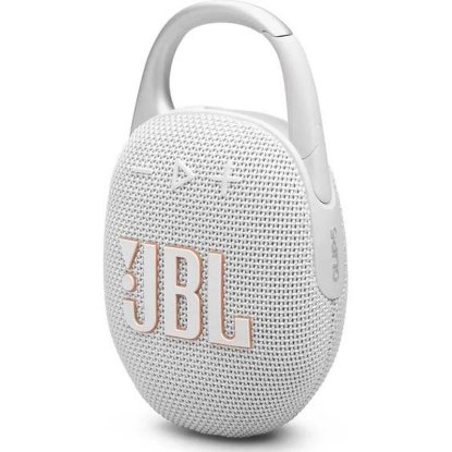 Zvočnik JBL Clip 5, bluetooth, vodoodporen, 7W, bel