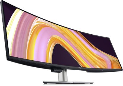 Monitor 49" DELL U4924DW, 5K dvojni QHD, IPS, 60Hz, 5ms, 350 cd/m2, vrtljiv, ukrivljen, zvočniki, črn