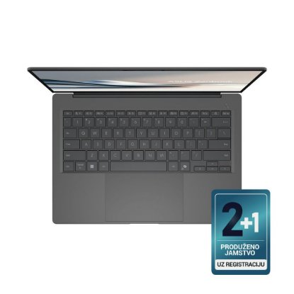 Prenosnik ASUS ZenBook 14 UX3407RA-QD026X / Snapdragon Elite X1E 78 100, 32GB, 1TB SSD, Qualcomm Adreno, 14" WUXGA OLED, Windows 11 Pro, sivi