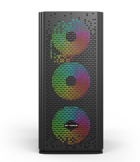 Ohišje BIT FORCE ORION CF-4, MIDI, ATX, window, črno, bez napajalnika