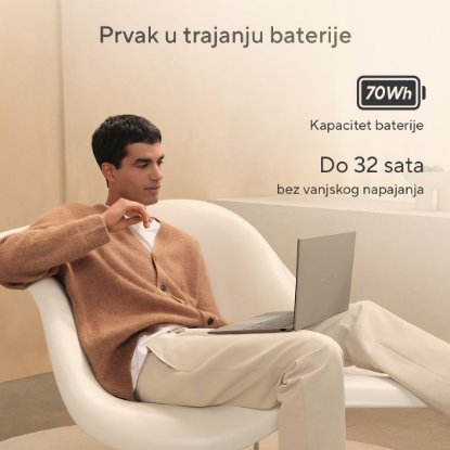 Prenosnik ASUS ZenBook 14 UX3407RA-QD026X / Snapdragon Elite X1E 78 100, 32GB, 1TB SSD, Qualcomm Adreno, 14" WUXGA OLED, Windows 11 Pro, sivi