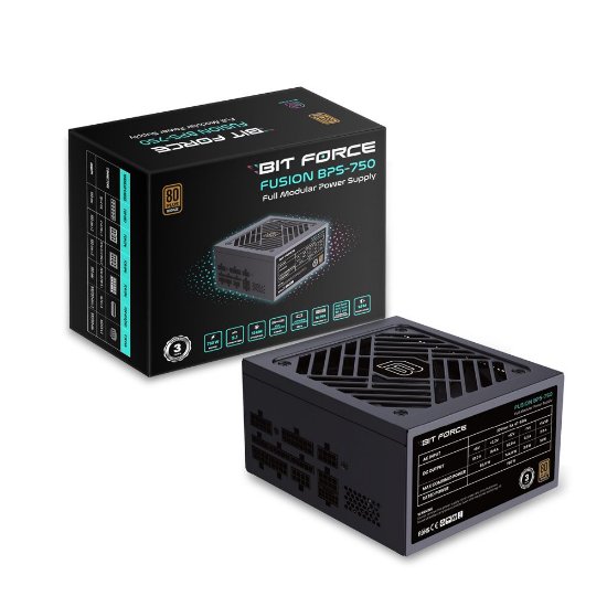 Napajanje 750W, BIT FORCE Fusion BPS-750, 120mm vent., 80+ Bronze, modularno