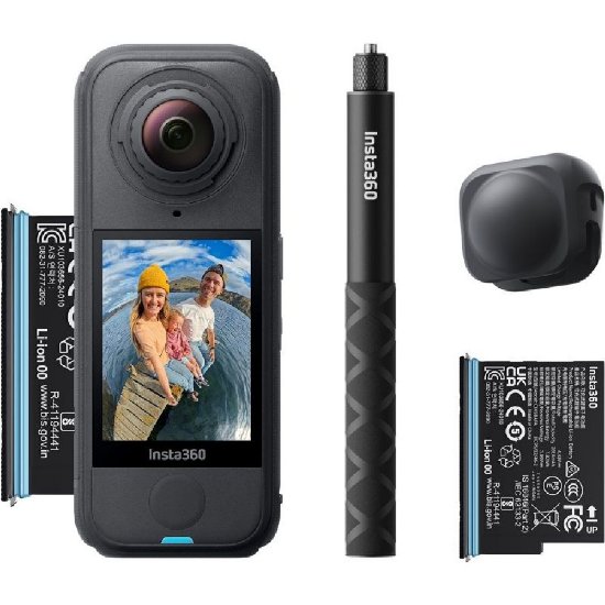 Športna digitalna kamera INSTA360 X4 Air, 8K, črna, Starter Bundle