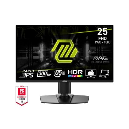 Gaming monitor 24.5" MSI MAG 255PXF, FHD, IPS, 300Hz, 1ms, 250cd/m2, crni