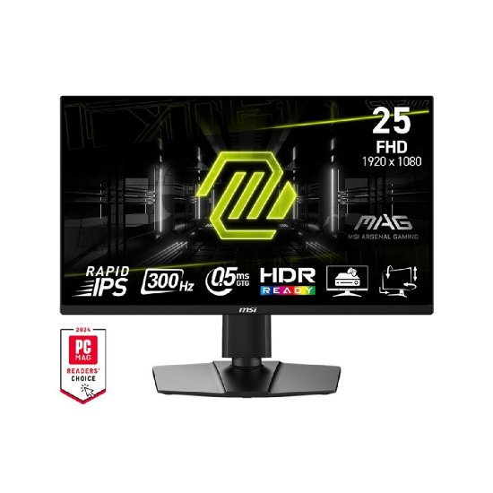 Gaming monitor 24.5" MSI MAG 255PXF, FHD, IPS, 300Hz, 1ms, 250cd/m2, crni