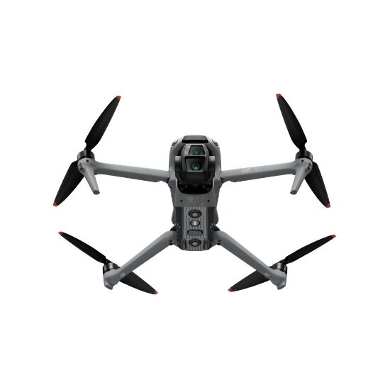 Dron DJI Air 3S (DJI RC-N3), 4K UHD kamera, 3-axis gimbal, vreme leta do 45min, upravljanje daljinskim upravljačem, sivi
