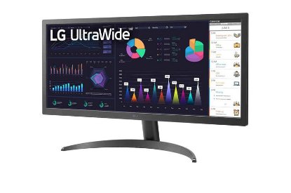 Monitor 26" LG UltraWide 26WQ500-B, WFHD, IPS, 75 Hz, 5 ms, 250 cd/m2, FreeSync, črn