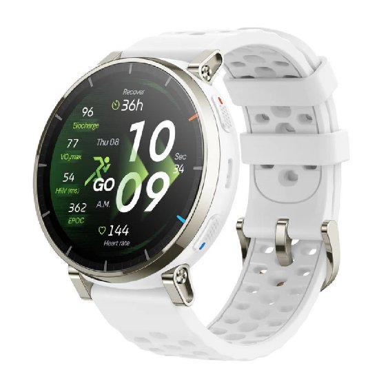 Pametni sat AMAZFIT Active 3 Premium, 1.32" Amoled, pametne obavijesti, bijeli