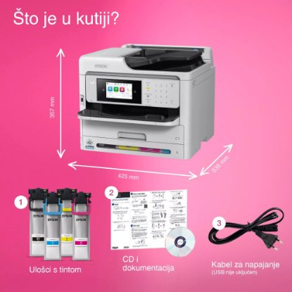 Multifunkcijski Tiskalnik EPSON WorkForce Pro WF-C5890DWF, print/scan/copy/fax, 4800 dpi, USB, G-LAN, WiFi