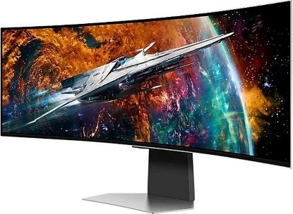 Monitor 49" SAMSUNG G9 LS49CG950SUXDU, 5120x1440, OLED, 240Hz, 1ms, 250cd/m2, G-Sync, FreeSync, ukrivljen, zvočnici, sivi