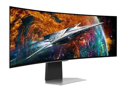 Monitor 49" SAMSUNG G9 LS49CG950SUXDU, 5120x1440, OLED, 240Hz, 1ms, 250cd/m2, G-Sync, FreeSync, ukrivljen, zvočnici, sivi