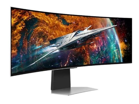 Monitor 49" SAMSUNG G9 LS49CG950SUXDU, 5120x1440, OLED, 240Hz, 1ms, 250cd/m2, G-Sync, FreeSync, ukrivljen, zvočnici, sivi