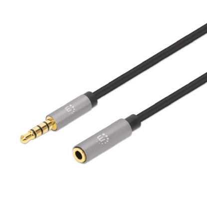 Kabel MANHATTAN, 3.5mm (M) na 3.5mm (Ž), pozlaćeni, 2m
