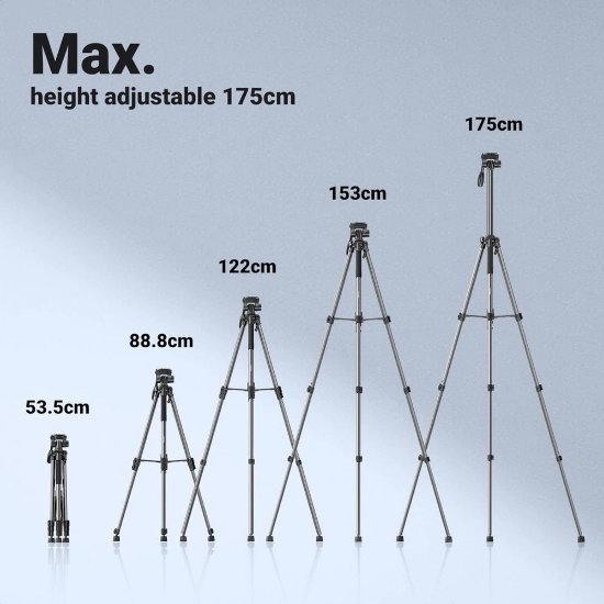 Stativ UGREEN LP661, tripod, 53,5-175cm, do 5kg