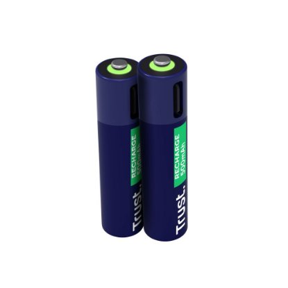 Baterije TRUST AAA, polnilne, 500 mAh, USB-C, 2 kosa