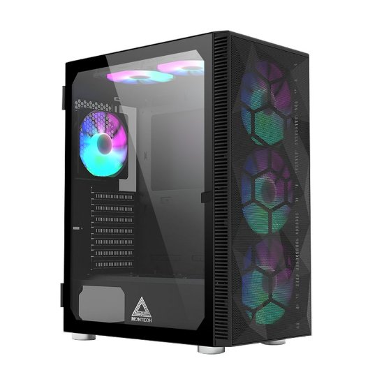 Računalnik LINKS Gaming G240AAMD / Ryzen 5 5600, 16 GB DDR4 RAM, 1 TB SSD NVMe, nVidia GeForce RTX 5060 8GB, WiFi, brez operacijskega sistema, črni