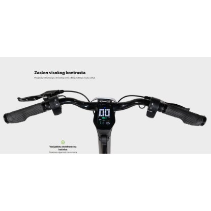 Električni skiro MS ENERGY Flare, autonomija do 60km, hitrost 25km/h, kolesa 10", črni
