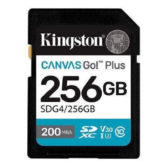 Pomnilniška kartica KINGSTON Canvas Go! Plus SDG4/256GB, SDXC 256GB, Class 10, UHS-I