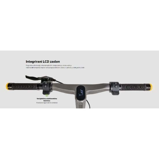 Električni skiro MS ENERGY Urban 500, autonomija do 50km, hitrost 25km/h, kolesa 10", sivi